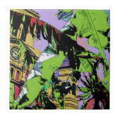 Cathedraal en Banana Trees Tegeltje (Voorkant)