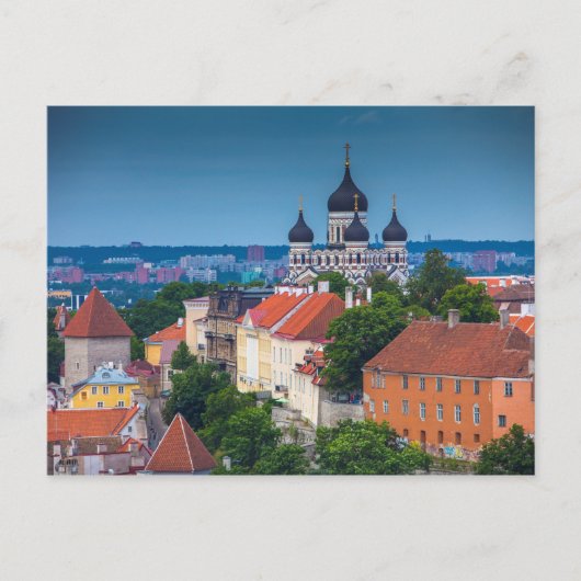 Cathedraal en Cityscape | Estland Briefkaart (Voorkant)