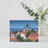Cathedraal en Cityscape | Estland Briefkaart (Staand voorkant)