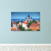 Cathedraal en Cityscape | Estland Canvas Afdruk (Insitu (Houten vloer))