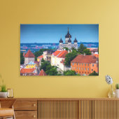 Cathedraal en Cityscape | Estland Canvas Afdruk (Insitu (Woonkamer))
