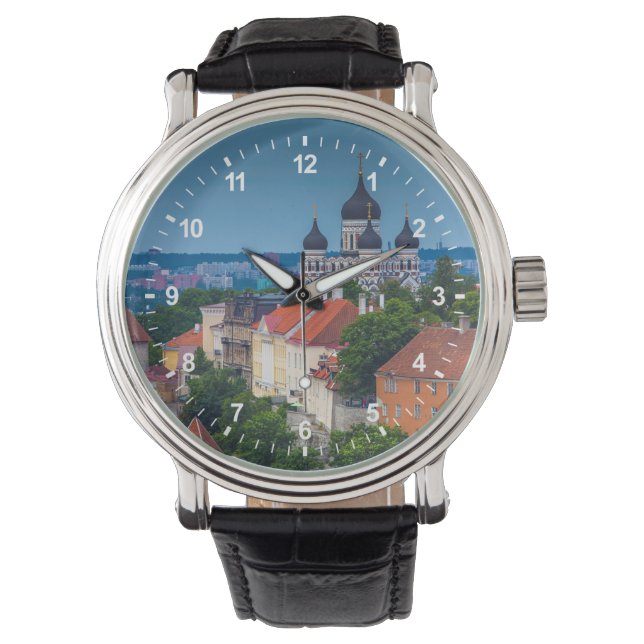 Cathedraal en Cityscape | Estland Horloge (Voorkant)