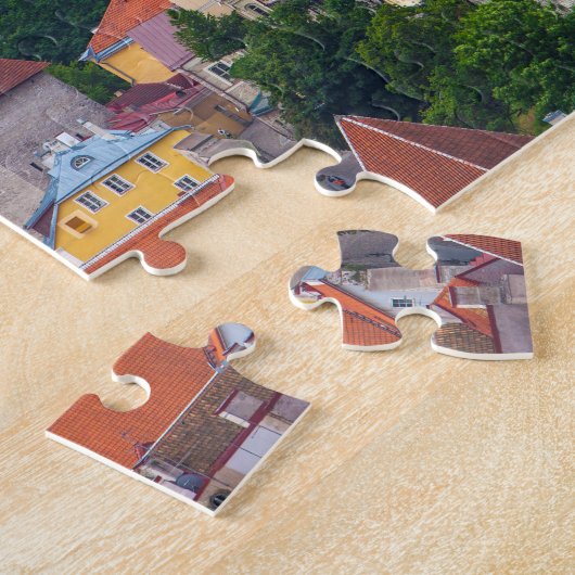 Cathedraal en Cityscape | Estland Legpuzzel (Zijkant)
