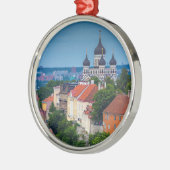 Cathedraal en Cityscape | Estland Metalen Ornament (Links)