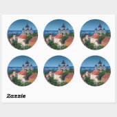 Cathedraal en Cityscape | Estland Ronde Sticker (Vel)