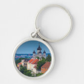 Cathedraal en Cityscape | Estland Sleutelhanger (Voorkant)