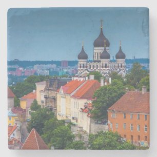 Cathedraal en Cityscape Estland Stenen Onderzetter