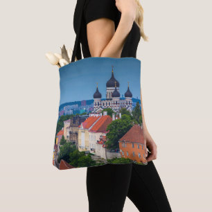 Cathedraal en Cityscape   Estland Tote Bag
