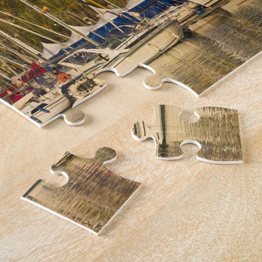 Cathedraal en marina, Palma, Mallorca, Spanje 2 Legpuzzel (Zijkant)