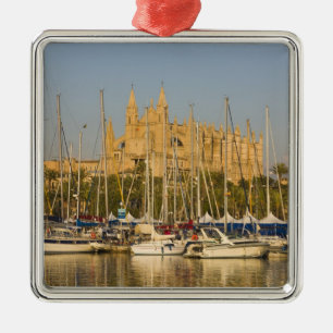 Cathedraal en marina, Palma, Mallorca, Spanje 2 Metalen Ornament