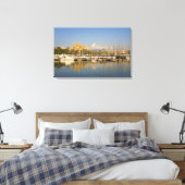 Cathedraal en marina, Palma, Mallorca, Spanje Canvas Afdruk (Insitu (Slaapkamer))