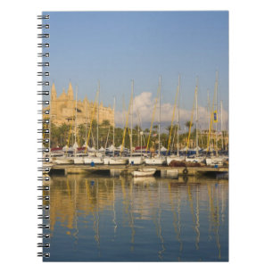 Cathedraal en marina, Palma, Mallorca, Spanje Notitieboek