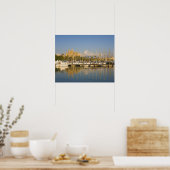 Cathedraal en marina, Palma, Mallorca, Spanje Poster (Keuken)