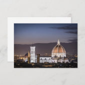 Cathedraal - Florance Italië Bedankkaart (Voorkant / Achterkant)