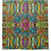 Cathedraal Glas in lood Douchegordijn (Voorkant)