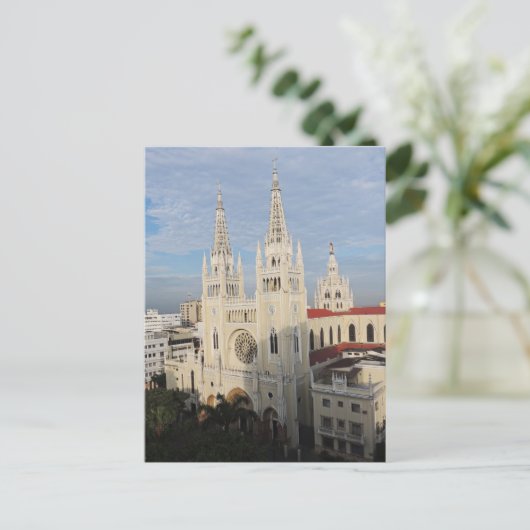 Cathedraal in de ochtend - Guayaquil - Ecuador Briefkaart (Staand voorkant)