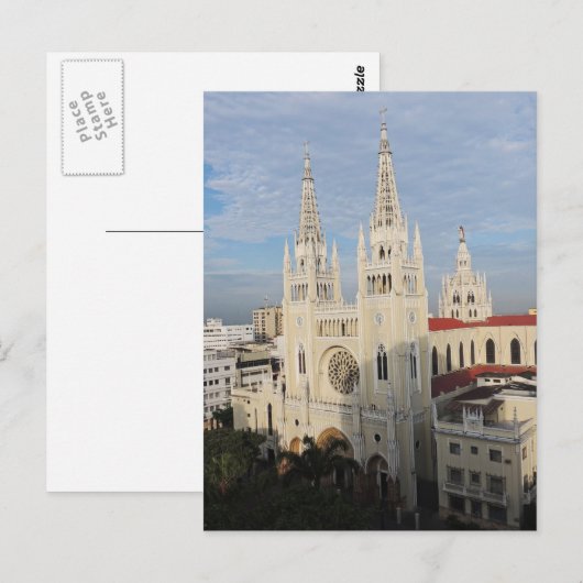 Cathedraal in de ochtend - Guayaquil - Ecuador Briefkaart (Voorkant / Achterkant)