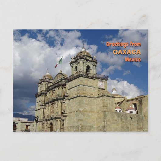 Cathedraal in Oaxaca, Mexico Briefkaart (Voorkant)