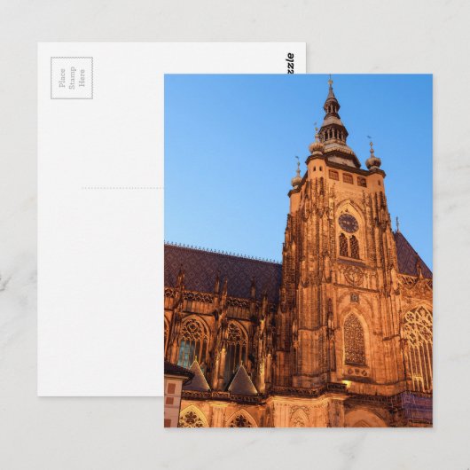 Cathedraal in Praag Briefkaart (Voorkant / Achterkant)