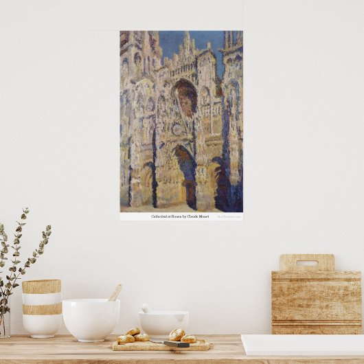 Cathedraal in Rouen door Claude Monet Poster (Keuken)