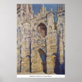 Cathedraal in Rouen door Claude Monet Poster (Voorkant)