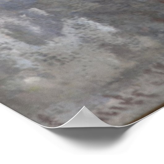 Cathedraal in Rouen Portal Grey Weather door Monet Poster (Hoek)