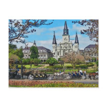 Cathedraal, Jackson Square, New Orleans Poster
