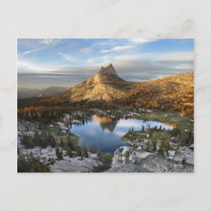 Cathedraal Lake en Peak - Yosemite John Muir Trail Briefkaart