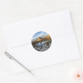 Cathedraal Lake / Peak - Yosemite - John Muir Trai Ronde Sticker (Envelop)