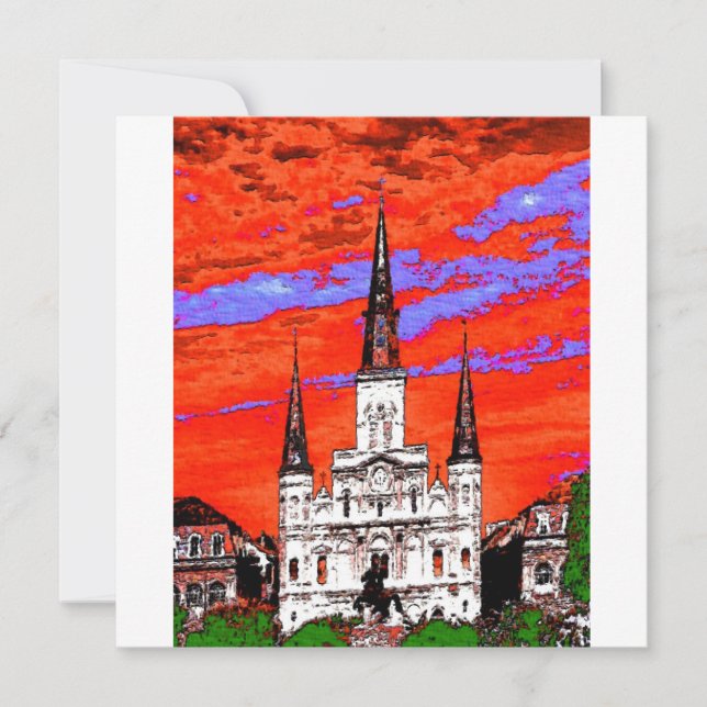 Cathedraal, New Orleans, Fauvist Colors (Voorkant)