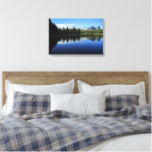 Cathedraal over de rivier de Tuolumne - Yosemite Canvas Afdruk (Insitu (Slaapkamer))