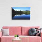 Cathedraal over de rivier de Tuolumne - Yosemite Canvas Afdruk (Insitu (Woonkamer))