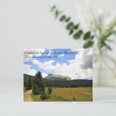 Cathedraal Peak in Tuolumne Meadows, Yosemite, CA  Briefkaart (Staand voorkant)