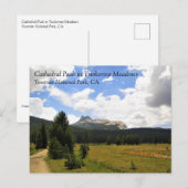 Cathedraal Peak in Tuolumne Meadows, Yosemite, CA  Briefkaart (Voorkant / Achterkant)