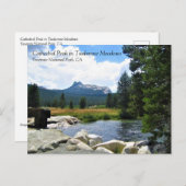 Cathedraal Peak in Tuolumne Meadows, Yosemite, CA Briefkaart (Voorkant / Achterkant)