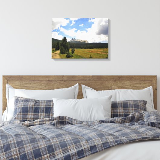 Cathedraal Peak in Tuolumne Meadows, Yosemite, CA Canvas Afdruk (Insitu (Slaapkamer))