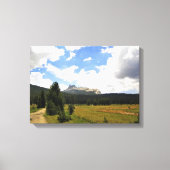 Cathedraal Peak in Tuolumne Meadows, Yosemite, CA Canvas Afdruk (Voorkant)