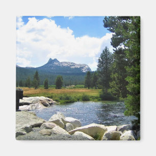 Cathedraal Peak in Tuolumne Meadows, Yosemite, CA Magneet