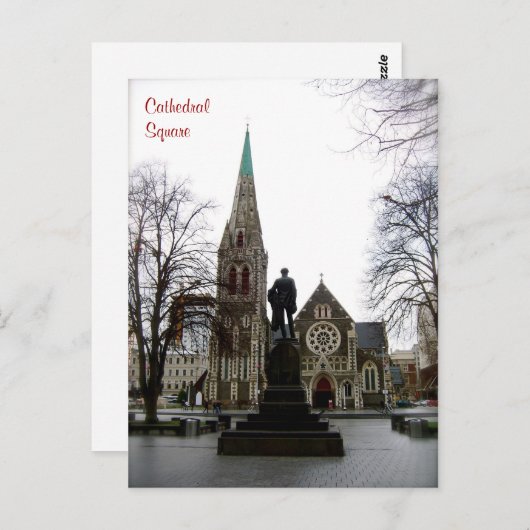 Cathedraal plein briefkaart (Voorkant / Achterkant)