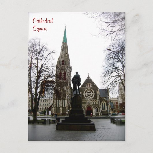 Cathedraal plein briefkaart (Voorkant)