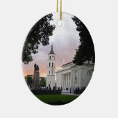 Cathedraal plein in Vilnius, LITOUWEN — Keramisch Ornament (Rechts)