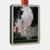 Cathedraal plein in Vilnius, LITOUWEN — Metalen Ornament (Rechts)