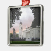 Cathedraal plein in Vilnius, LITOUWEN — Metalen Ornament (Links)