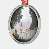 Cathedraal plein in Vilnius, LITOUWEN — Metalen Ornament (Links)