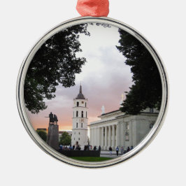 Cathedraal plein in Vilnius, LITOUWEN — Metalen Ornament