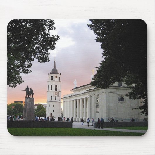 Cathedraal plein in Vilnius, LITOUWEN — Muismat (Voorkant)