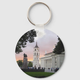 Cathedraal plein in Vilnius, LITOUWEN — Sleutelhanger
