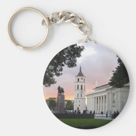 Cathedraal plein in Vilnius, LITOUWEN — Sleutelhanger