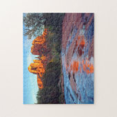 Cathedraal Rock reflecteert in Oak Creek op Sunset Legpuzzel (Verticaal)