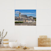 Cathedraal Saint Louis bij Blois in het Franse Bri Poster (Keuken)